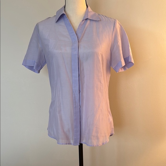 Coldwater Creek Tops - Coldwater Creek sheer Women's Short Sleeve blouse